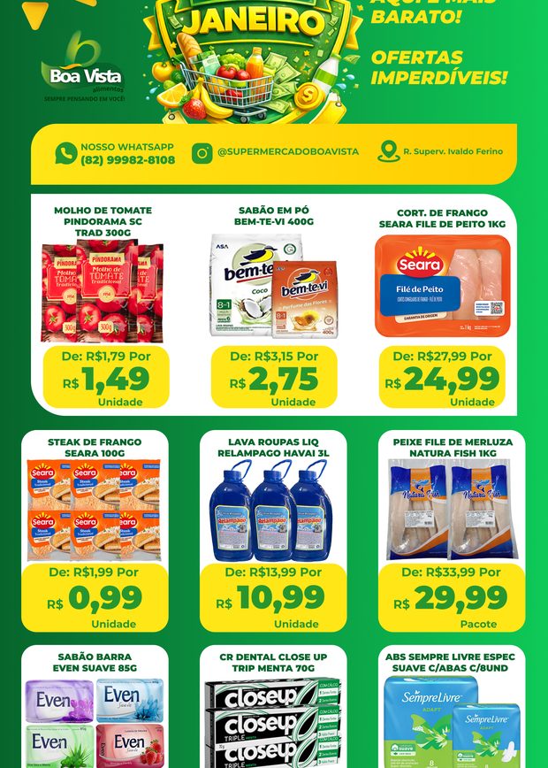 Oferta Liquida Janeiro, Boa Vista