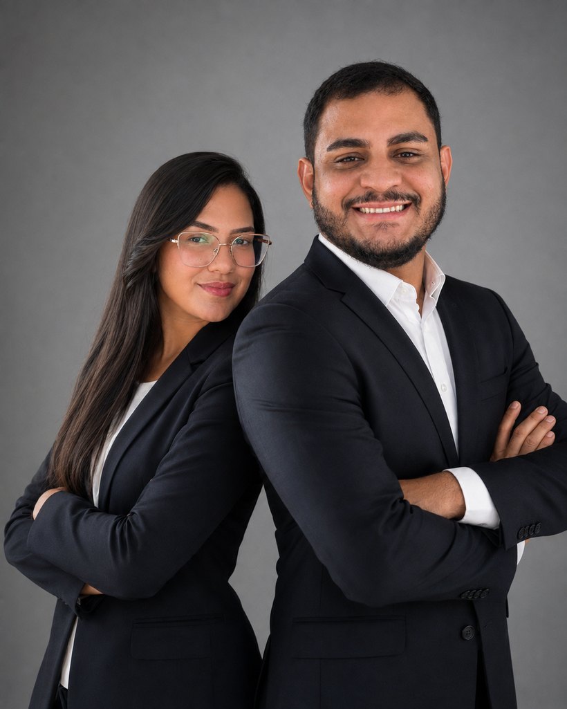 Julia e Erick, sócios da Never Settle
