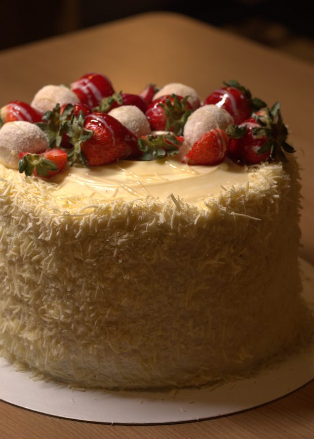 Bolo de morango decorado, Kascão