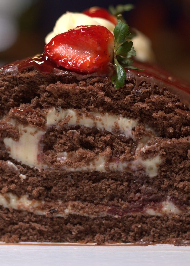 Fatia de rocambole de chocolate, Kascão